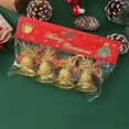 thumbnail image 4 of Christmas Decorations, Christmas Tree Ornaments, Hanging Bells Pendants for Holiday Tree, Set of 4 Plastic Decorations in Gold Red Silver, Durable Festive Home Scene Arrangement, 5x4x4cm, 4 of 8