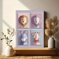 thumbnail image 6 of Cute Animal Geometric Canvas Print, Wall Decor for Living Room Bedroom Office Nursery Kids Room Dining Room, 6 of 8
