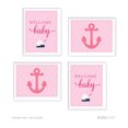 thumbnail image 1 of Pink Girl Nautical Baby Shower Party Signs & Graphic Decorations, 4-Pack, 1 of 1