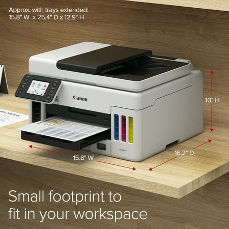 Canon - MAXIFY MegaTank GX6020 Wireless All-In-One Inkjet Printer - White