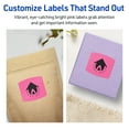thumbnail image 4 of Avery Printable Arched Square Labels, Bright Pink, 2" x 2-3/16", 480ct, 4 of 11