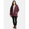 thumbnail image 2 of Big Chill Women's Wide Quilted Puffer Coat with Faux Fur Trim Hood, Sizes S-XL, 2 of 5