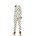 thumbnail image 3 of Womens Ladies Fleece PJ Pajama Set White Black Star Size XL, 3 of 5