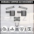 thumbnail image 3 of 120 Pieces Metal Zipper Head Slider,4 Sizes Zipper Bottom Sliders Retainer Insertion Pin,zipper Sto, 3 of 5