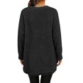 thumbnail image 5 of Sweaters For Women Hoodless Sweatshirt Winter Sweater Fleece Thickening Plus Size Coat Jacket Plush Warm And Comfortable For Christmas Daily Casual Work Autumn Winter Holidays M Womens Sweaters, 5 of 9