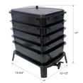 thumbnail image 2 of 5-Tier Worm Compost Bin Kit, 50L Vermicomposter with Accessories, Odor-Free Indoor/Outdoor Food Waste Recycler for Sustainable Gardening, 2 of 8