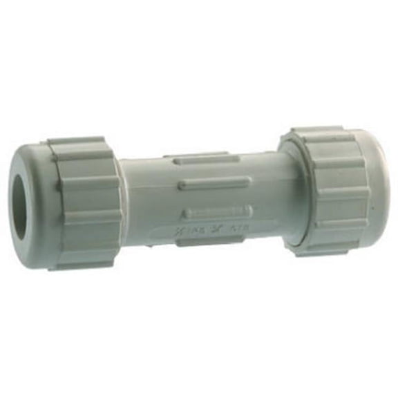 511-43-34-34B 0.75 in. PVC Compression Repair Coupling