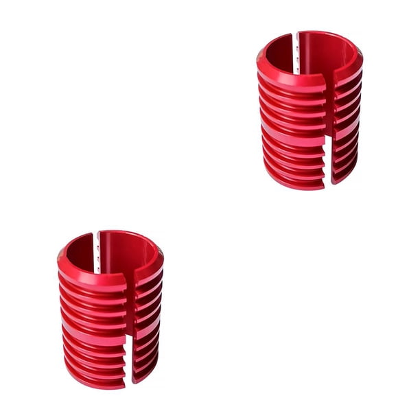 Greeniant Reductor de vástago de manillar de 25,4 mm a 31,8 mm Espaciador de cuña para actividades al aire libre Rojo rojo 2piezas Greeniant CBP216466