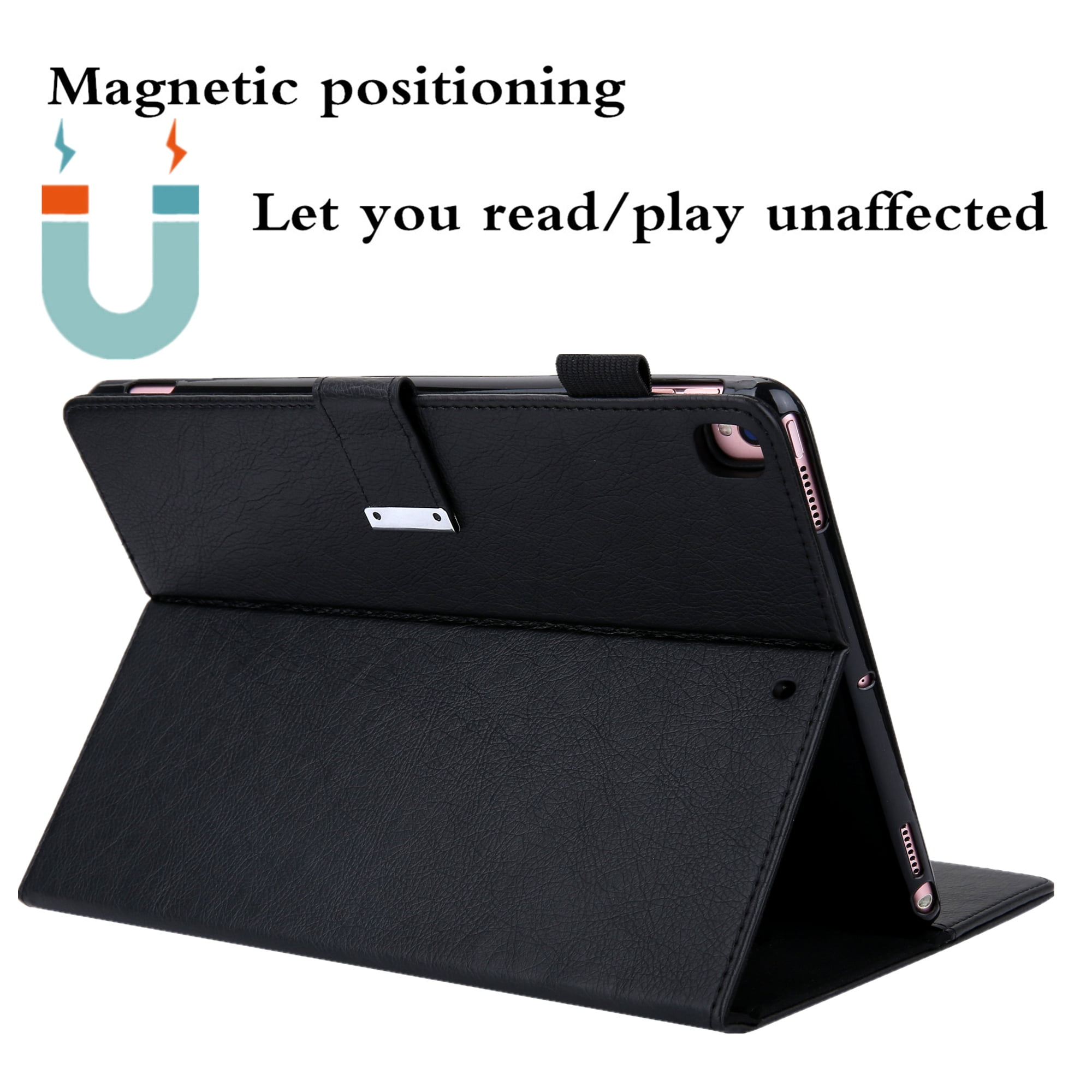 Dteck Flip Case For Apple iPad Pro 11 inch, Business Wallet Case PU Leather Magnetic Flip Folio Cover with Apple Pencil Holder / Auto Sleep Wake Function / Multiple Stand Angles, Black