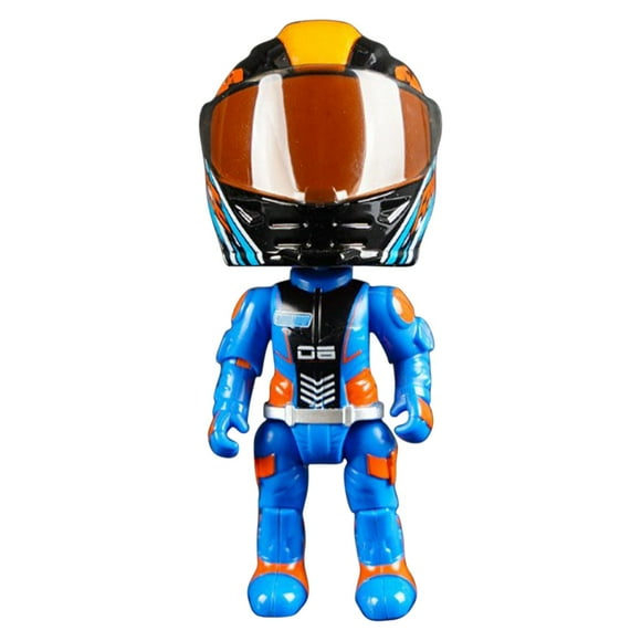 Uscallm Motorcycle Helmet Figurine Alloy Articulated Model Decoration for Collectors, Motorcycle Enthusiasts, Desktop Display, Gift for Riders