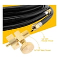 thumbnail image 3 of 2X 1LB Propane Gas Disposal Cylinder Bottle Adapter Valve +1/4 Inch NPT Male & M8X1 Female Thread Fire Pit Stove BBQ, 3 of 6