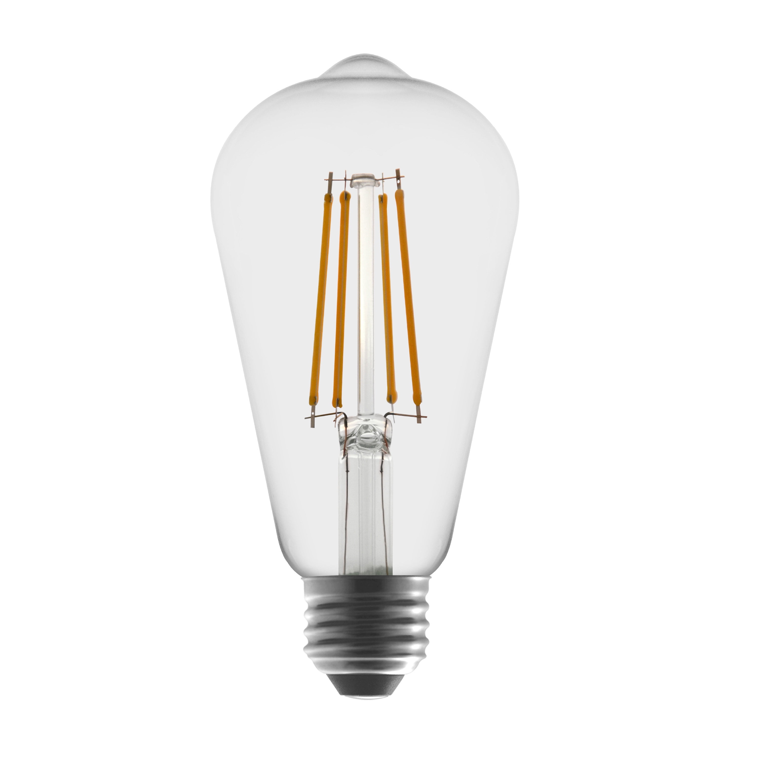 Better Homes & Gardens LED Vintage Light Bulb, ST19 60W Soft White Classic Filament, E26, Dim - 8 Pk