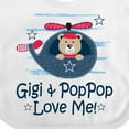 thumbnail image 4 of Inktastic Gigi and Poppop Love Me Boys Baby Bib, 4 of 4