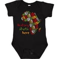 thumbnail image 3 of Inktastic Black History Month History Starts Here African Fabric Print Boys or Girls Baby Bodysuit, 3 of 5