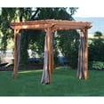 thumbnail image 4 of Cedar Pergola Swing Bed Stand, 4 of 4