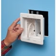 thumbnail image 3 of TVBU505 White Two - Gang Recessed TV Electrical Box for Power and Low Voltage, 3 of 4