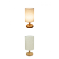 thumbnail image 4 of Small Lamp For Bedroom Decor,cord Plug Wood Lamp With Fabri, 4 of 6