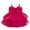 Hot Pink, variant on FAOWME Toddler Girls 1st Birthday Princess Dress With Bow & Tulle Skirt Strapless Flower Girl Party Gown For Baby 1 3 Years Hot Pink 12-18 Months