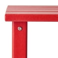 thumbnail image 2 of WestinTrends Malibu 3-Pieces Adirondack Chairs Set with Side Table, All Weather Outdoor Seating Plastic Patio Lawn Chair Folding for Outside Porch Deck Backyard, Red, 2 of 15