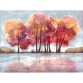 thumbnail image 3 of Charest, Doris 24x19 Black Modern Framed Museum Art Print Titled - Lake Foliage, 3 of 5
