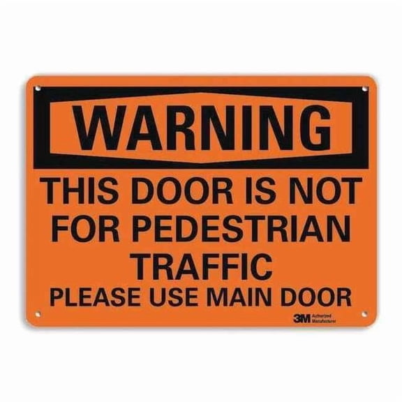 Lyle Danger Sign,7 in x 14 in,Aluminum U6-1242-RA_14X10