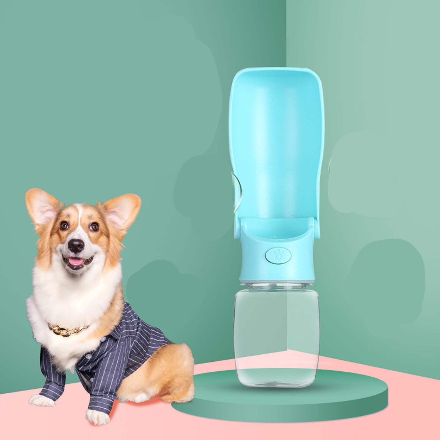 Portable Dog Water Bottle, Leak Proof Foldable Dog Water Cup, Folding Dog  Cat Water Dispensing Bottle - Temu