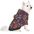 thumbnail image 2 of Honeii Thanksgiving Turkey 2 Print Small Dog Hoodies Pet Hooded Sweatshirts Fall Winter Puppy Cat Sweaters Warm Clothes for Small Dogs Outfits Costume-X-Small, 2 of 7