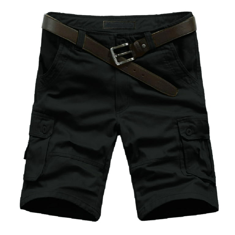 YEEYUANCH Cotton Shorts Men s 5 Inch Inseam Shorts Black Stretch Shorts Men s Shorts Athletic Mens Shorts 10 Inch Inseam Sweat Shorts Men 7 Inch Mens Cotton Flat Front Shorts Deal of The