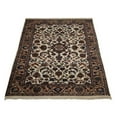 thumbnail image 3 of Rugsotic Carpets Hand Knotted Nir, Oriental Wool Area Rug, Cream, 4'X6', 3 of 5