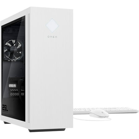 HP OMEN - 25L Gaming Desktop - Intel Core i5-13400F - 16GB DDR5 Memory - NVIDIA GeForce RTX 3060 - 1TB SSD - White PC Computer