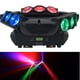 thumbnail image 4 of Mini lámpara de araña giratoria para escenario, con efecto de funcionamiento automático, activada por sonido, 120 W, RGBW, 16/48 canales, LED, DMX512, para discotecas, karaokes, fiestas y clubes, 4 of 5
