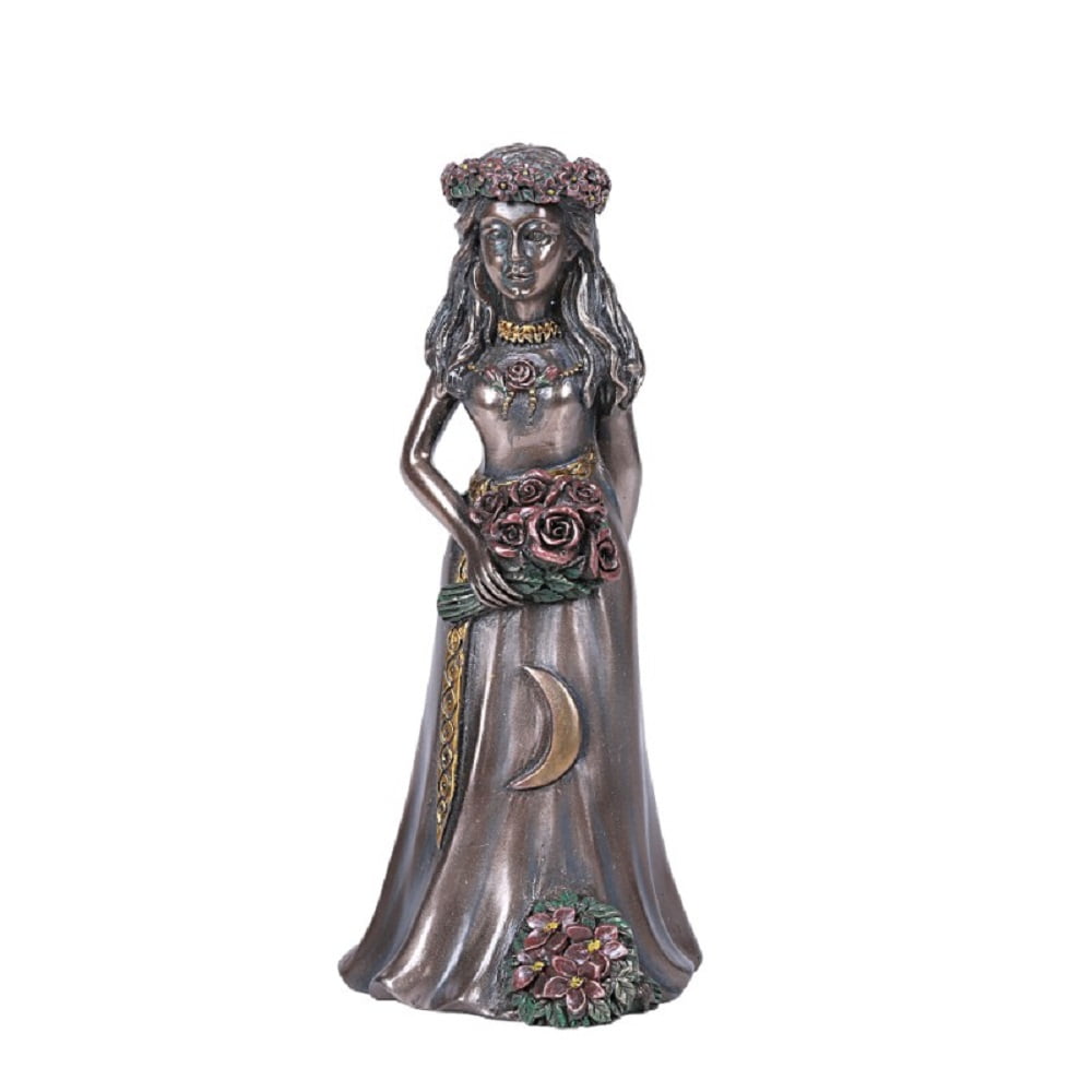 Enchanted Maiden Triple Goddess Bronze Finish Figurine New 7 inch