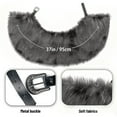 thumbnail image 3 of QQAMB Women Fur Shawl Collar Medieval Faux Fur Mantle Shoulder Wrap for Women Viking Costume Accessory, 3 of 3
