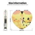 thumbnail image 3 of Pofeuu Pokemon for Portable Pocket Makeup Mirror PU Cover Compact Travel Mirror with Normal and Magnifying Double Sided Glass-Round Shape-Heart Shape, 3 of 9
