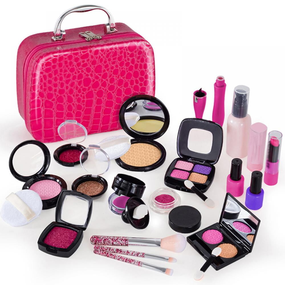 Kids Makeup Kit for Girl 21 PCS Safe and Washable Makeup for Kids, Real ...