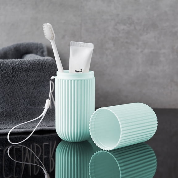 HOZVOMI Travel Toothbrush Organizer with Case and Toothpaste Holder for Camping and Everyday Use