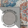 thumbnail image 5 of Blue Multi Medallion Washable Skid-Resistant Area Rug, 2' 7.5" x 4' 2", 5 of 7