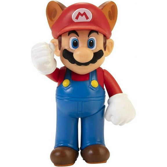 SUPER MARIO Raccoon Mario 2.5" Collectible Toy Action Figure