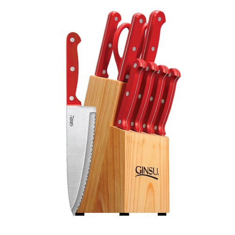 Ginsu 04898 Essential Series 10-Piece Cutlery Set with Natural