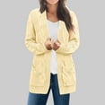 thumbnail image 2 of ChaoHeng Jackets for Women Plus Size Long Sleeve Coat Jacket Fashion,Women's Fashion Solid Loose Long Sleeves Blouse Cardigan Coat(Beige,S), 2 of 6