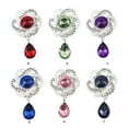 thumbnail image 4 of Linyer 10 Pieces Woman Flower Jewelry Findings Decorative Solid Color Fashionable Rhinestone Pendant Ornament Accessories Type 4, 4 of 6