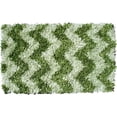 thumbnail image 1 of Shaggy Raggy Grn Chevron Rug, 1 of 1