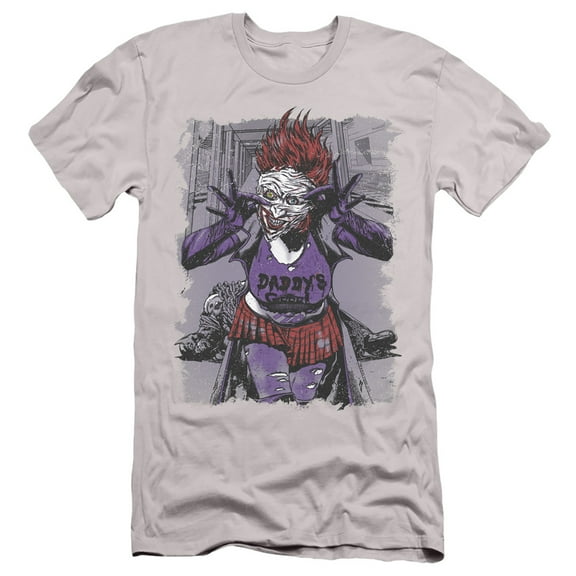 JLA Justice League Jokers Daughter S/S Adult 30/1 T-Shirt Silver