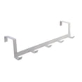 thumbnail image 1 of ¡Oferta de liquidación de almacenamiento para colgar en la puerta! Gancho de hierro Dusknt para puerta de sala, cocina, blanco, 5 ganchos, organizador para el hogar, baño, perchero, perchero, abrigo,, 1 of 1