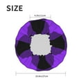 thumbnail image 6 of Kdxio Purple Buffalo Plaid Print Shower Cap for Women,Elastic and Reusable,Double Waterproof Layers Bathing Hat, 6 of 9
