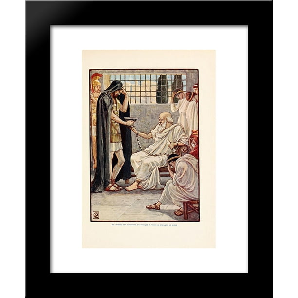 He Drank The Contents As Though It Were A Draught Of Wine 20x24 Framed Art Print By Walter Crane Walmart Com Walmart Com