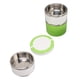 thumbnail image 3 of Contenedor térmico apilable de acero inoxidable a prueba de fugas que conserva la frescura Fiambrera térmica portátil para fiestas Verde, 3 of 10