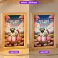 thumbnail image 2 of My Dog Is My Valentine Cute Pug in Gift Box Acrylic Plaque with Wood Photo Frame Box Dog Lover Gifts Light Box - 03006, 2 of 5