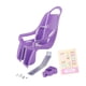 thumbnail image 3 of Asiento de bicicleta para muñecas y peluches. Fácil de instalar. Accesorios decorativos para niños. Púrpura, 3 of 9