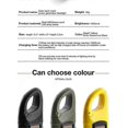 thumbnail image 4 of Mini Led Torch Emergency Hand Crank Dynamo Solar Flashlight Outdoor Camping, 4 of 5